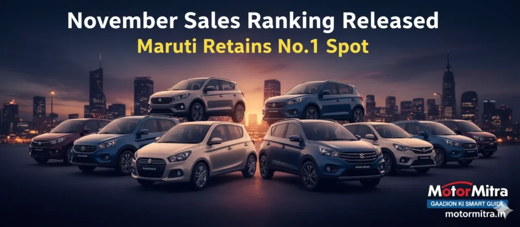 Maruti Suzuki Leads November- 2025 Car Sales- Tata, Mahindra & Hyundai Follow