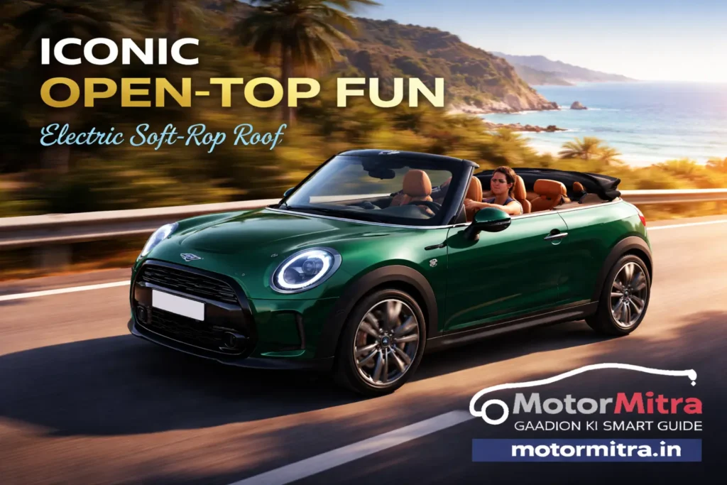 New Mini Cooper Convertible Launched at Rs. 58.50 Lakh– Features, Specs & Details