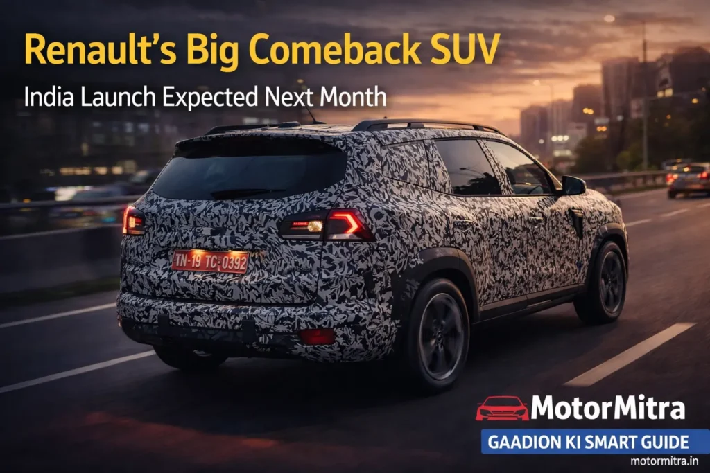 Renault’s Big Comeback? New Gen Duster Spotted Testing Again Ahead of India Launch 2026