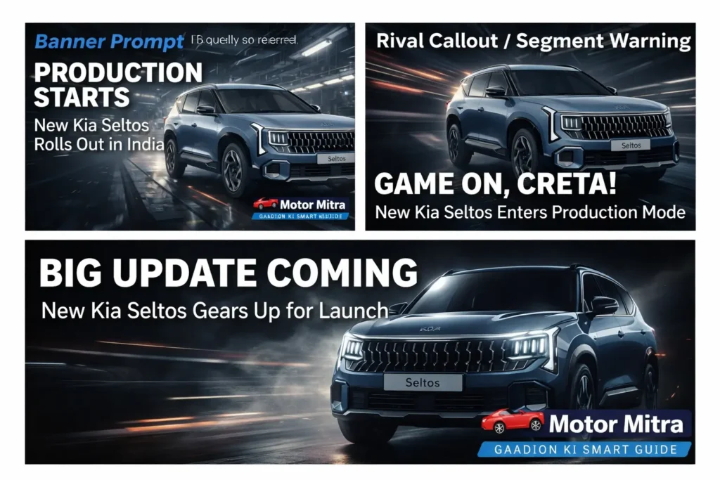 Game On, Creta! New Kia Seltos Begins Production in India, Big Update Coming In 2026
