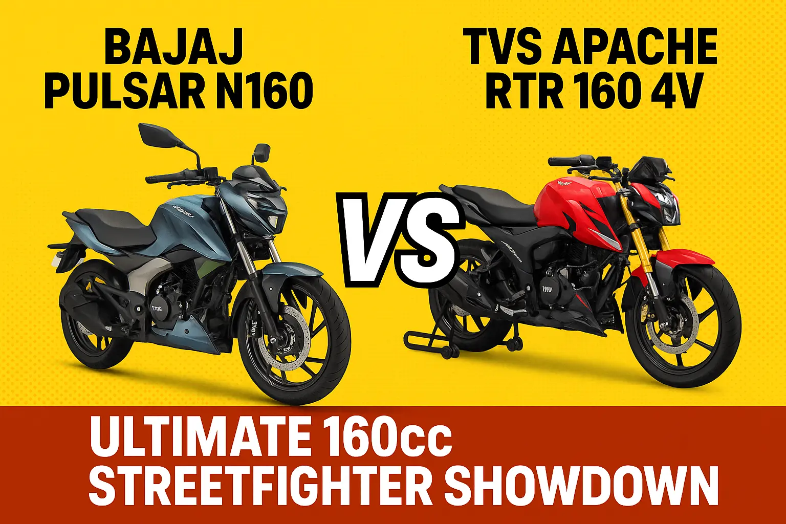 Pulsar N160 vs Apache RTR 160 4V
