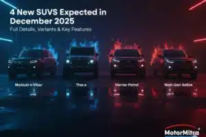 4 New Upcoming SUV Launch in December 2025 in India– Full List & Details