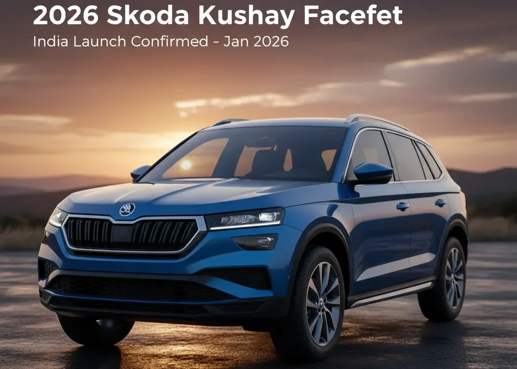 New Skoda Kushaq Facelift India Launch Confirmed in Jan 2026