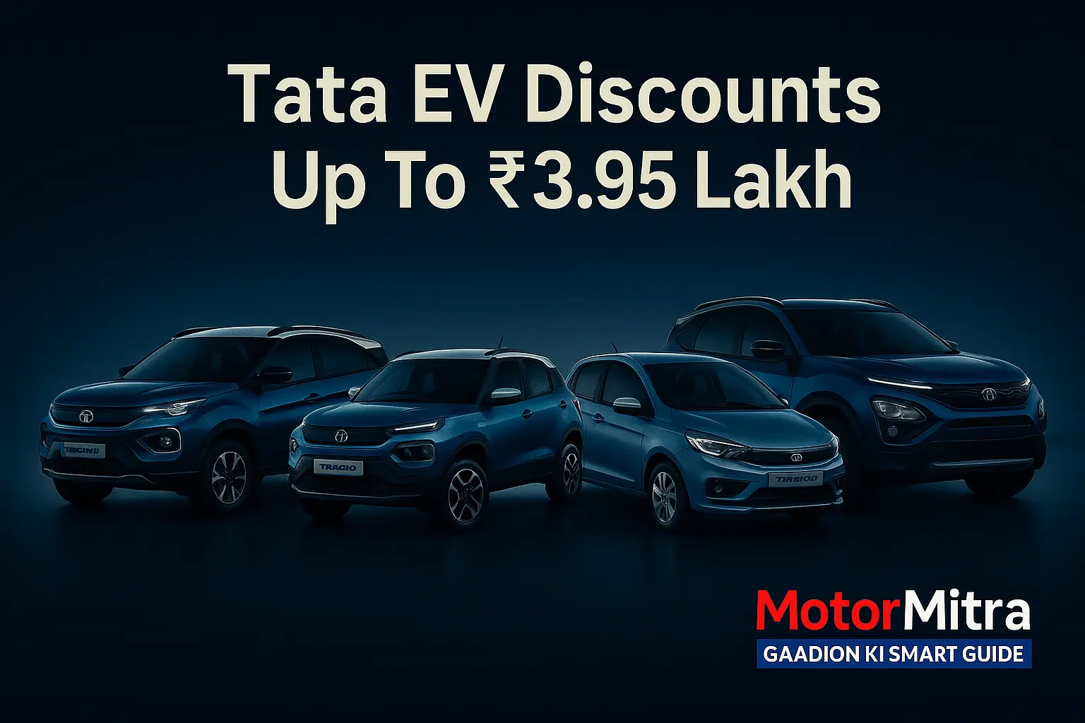 Tata EV Discounts Up To ₹3.95 Lakh in December 2025– Massive Year End Offers