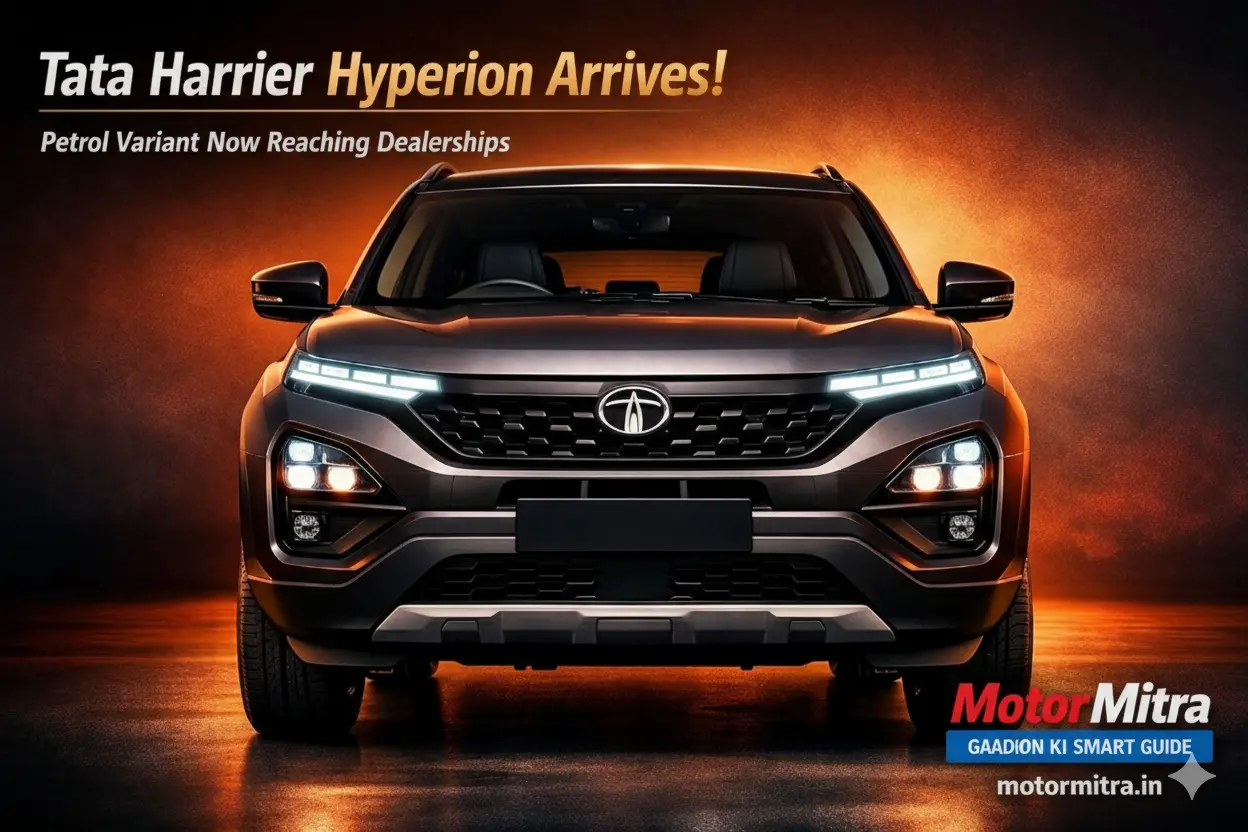 Tata Harrier With New Hyperion Petrol Engine Reaches Dealerships 2025- First Look