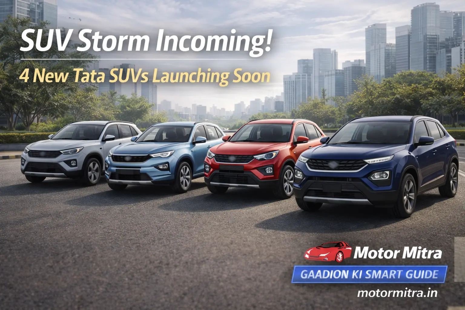 4 New Tata Motors SUVs Launching Over the Next 3 Months in India 2026