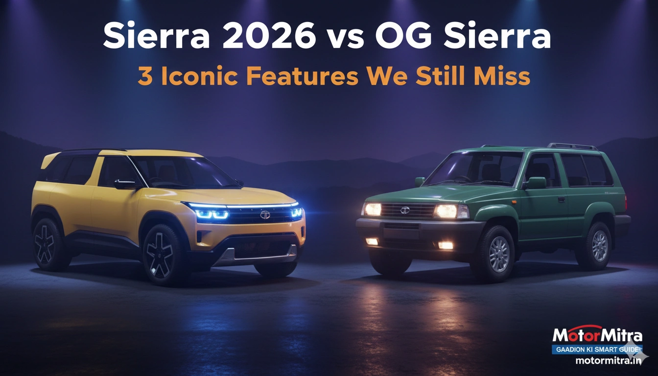 2026 Tata Sierra SUV– 3 Iconic OG Features We Wish Made a Comeback