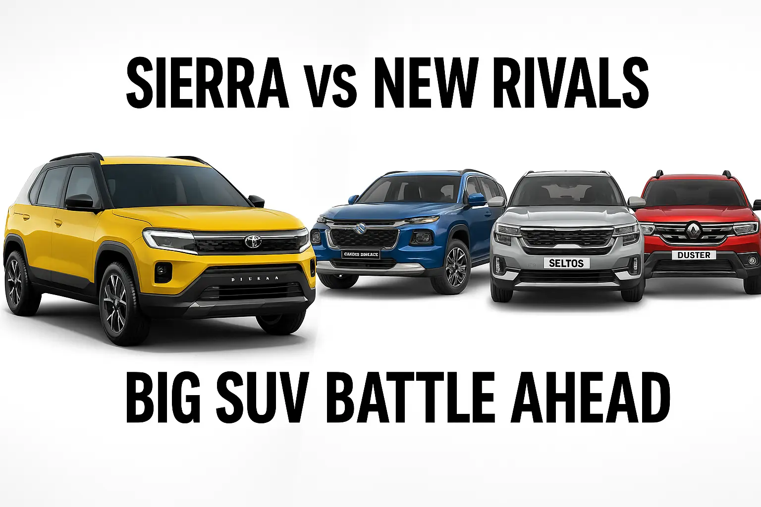 Tata Sierra vs New Rivals – Maruti, Kia & Renault SUVs Arriving Soon
