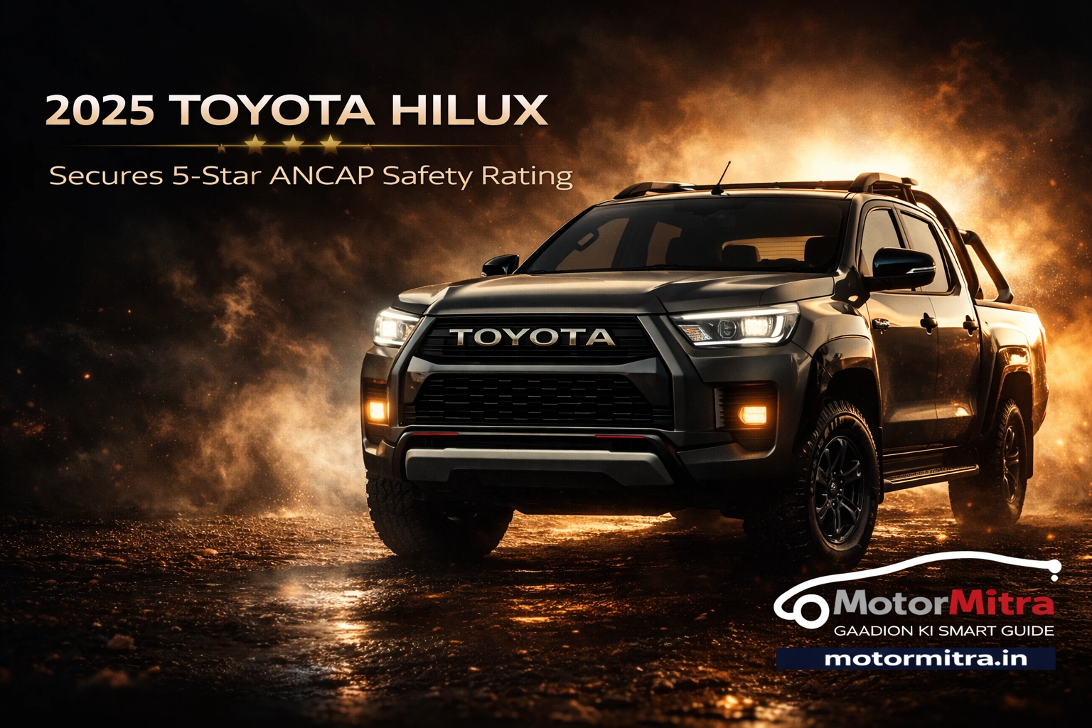 2025 Toyota Hilux Gets 5 Star ANCAP Safety Rating- Crash Test Details