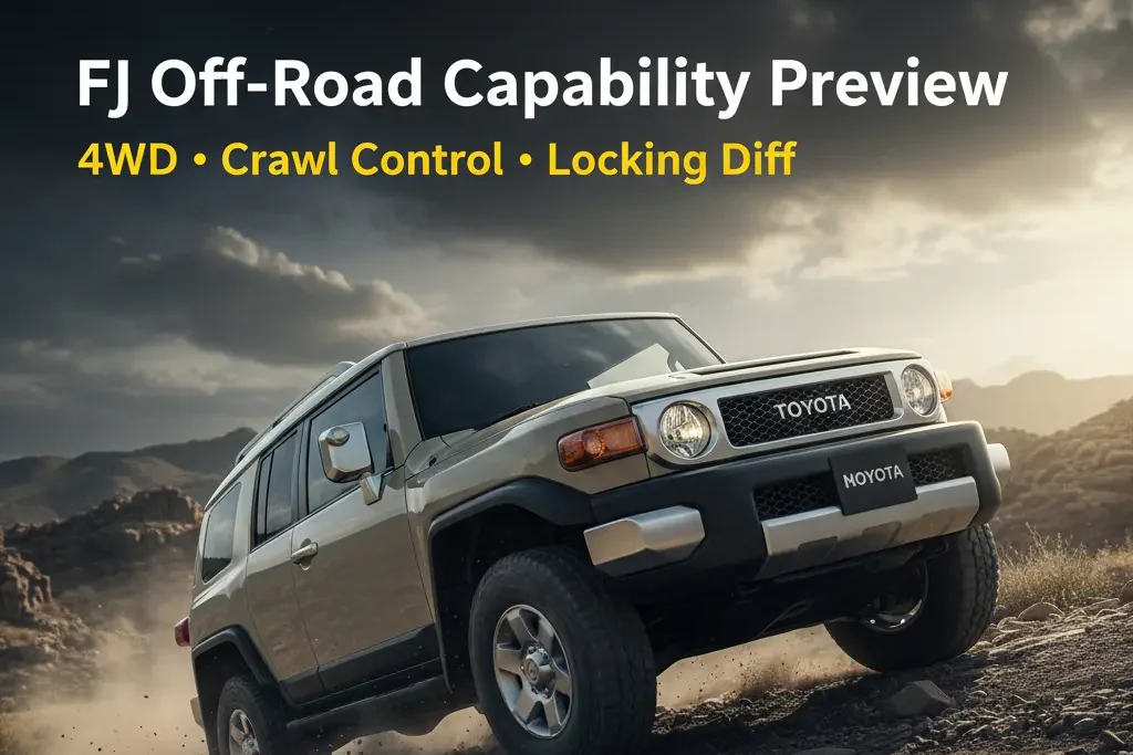 India-Bound Toyota Land Cruiser FJ: Launch Timeline, Specs, Off-Road Performance & 4WD Features