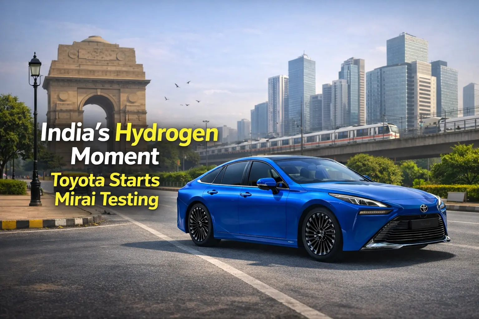 Toyota Mirai Begins Hydrogen Fuel-Cell Testing in India 2025