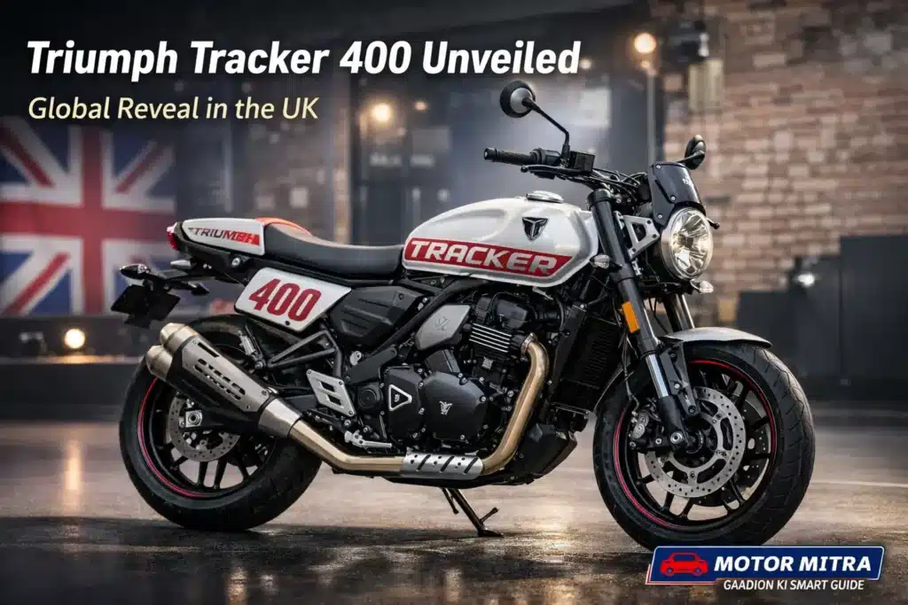 Triumph Tracker 400 Revealed in UK But India Launch May Not Happen in 2026