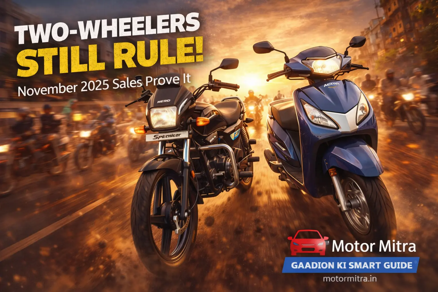 India’s Love Affair With Two-Wheelers Isn’t Over – Nov 2025 Sales Prove It