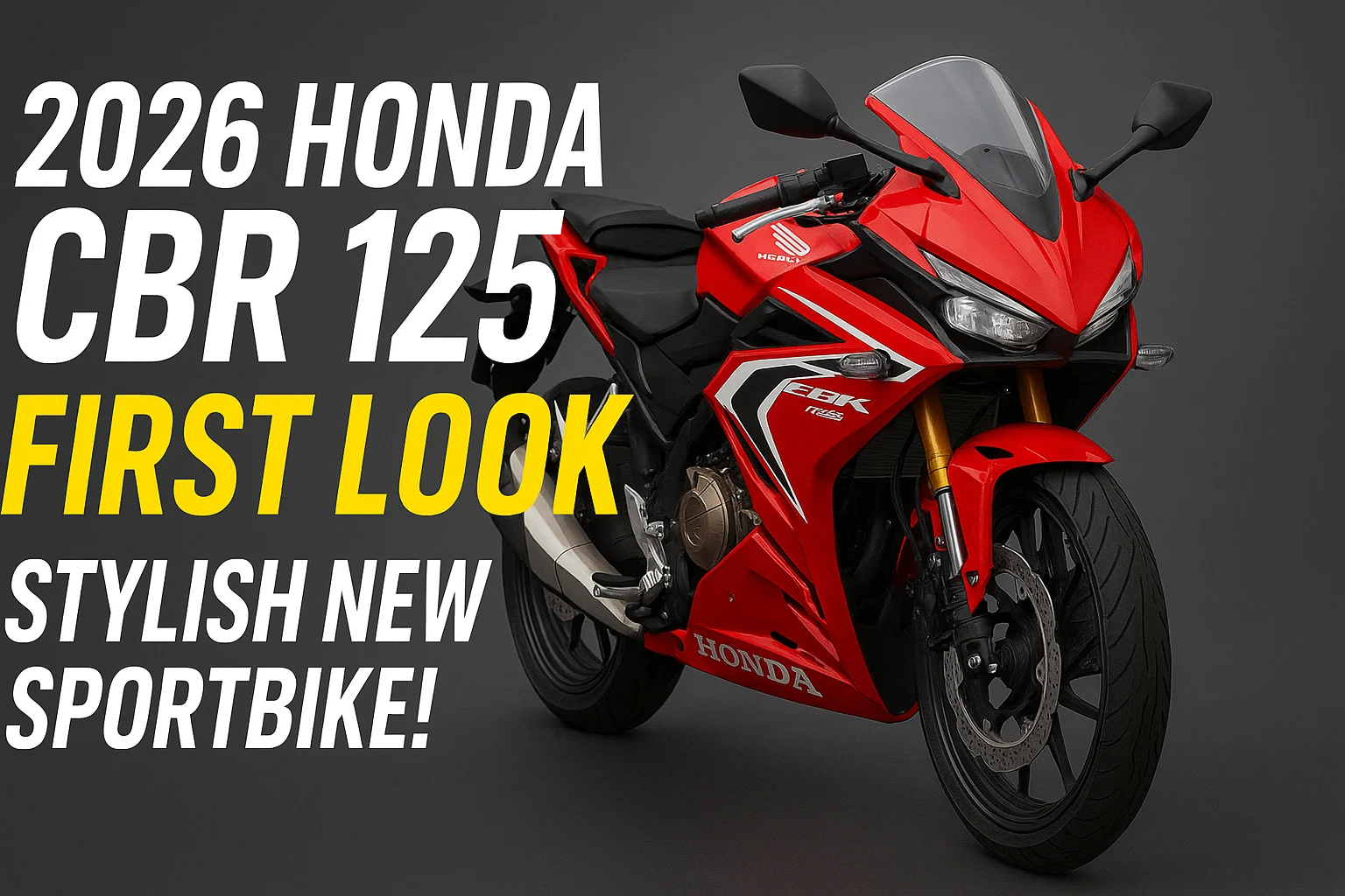 2026 Honda CBR 125 Revealed – Stunning Design & Big Upgrades