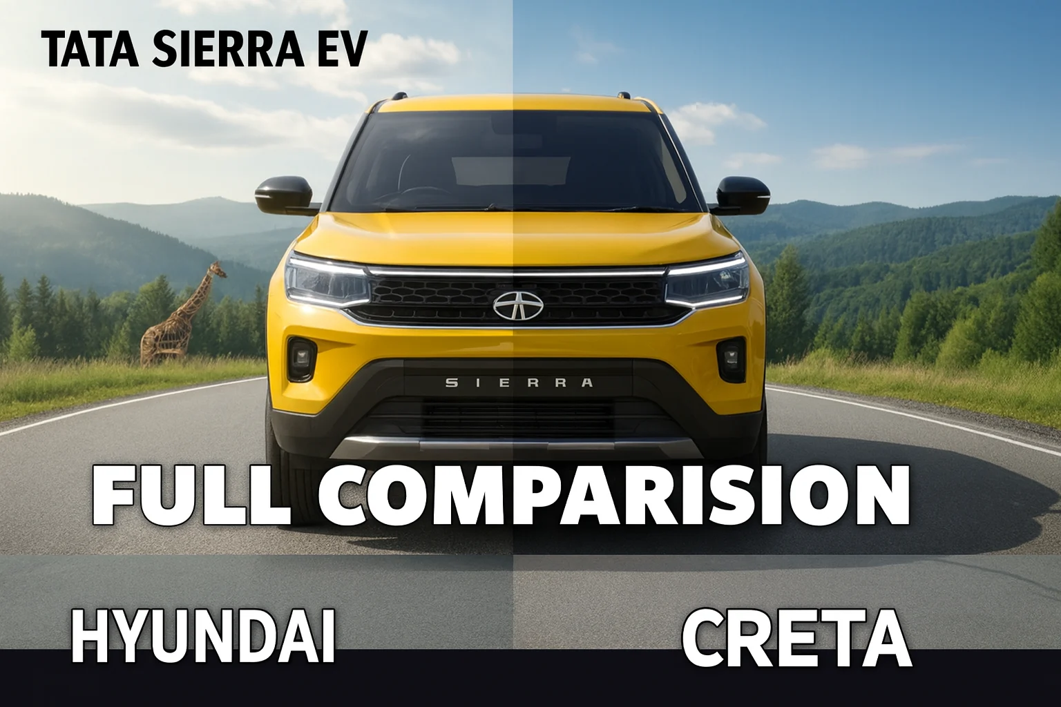 New Tata Sierra vs Hyundai Creta Comparison 2025