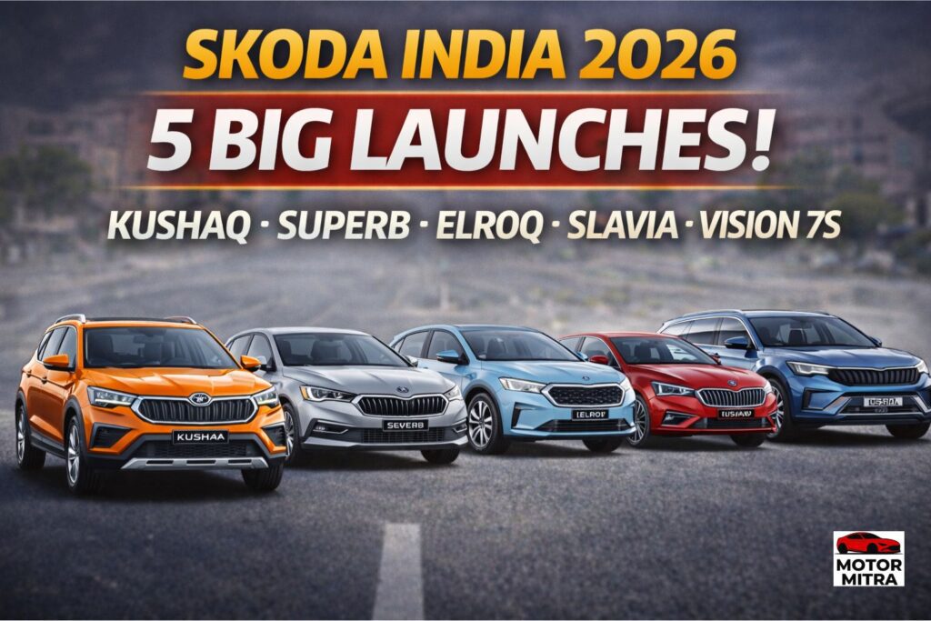 Skoda India Lines Up 5 Major Launches for 2026, Kushaq Facelift to Lead