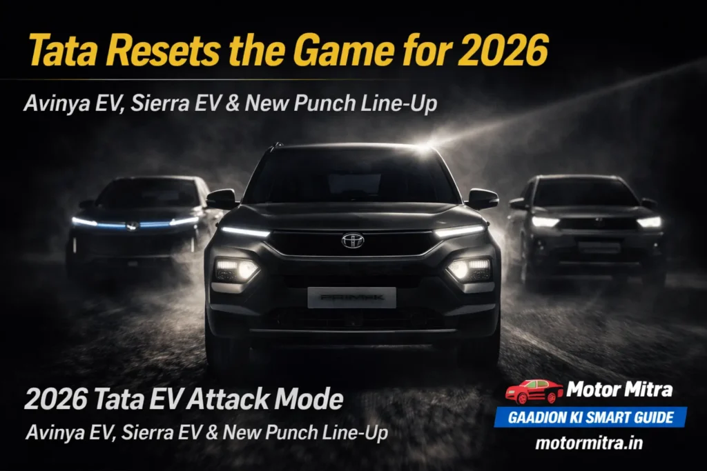 Tata’s EV Push Heats Up – Avinya EV, Sierra EV & Updated Punch Set for 2026