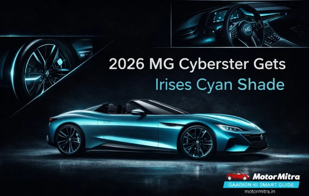 New Colour Alert: 2026 MG Cyberster Now Offered in Eye-Catching Irises Cyan