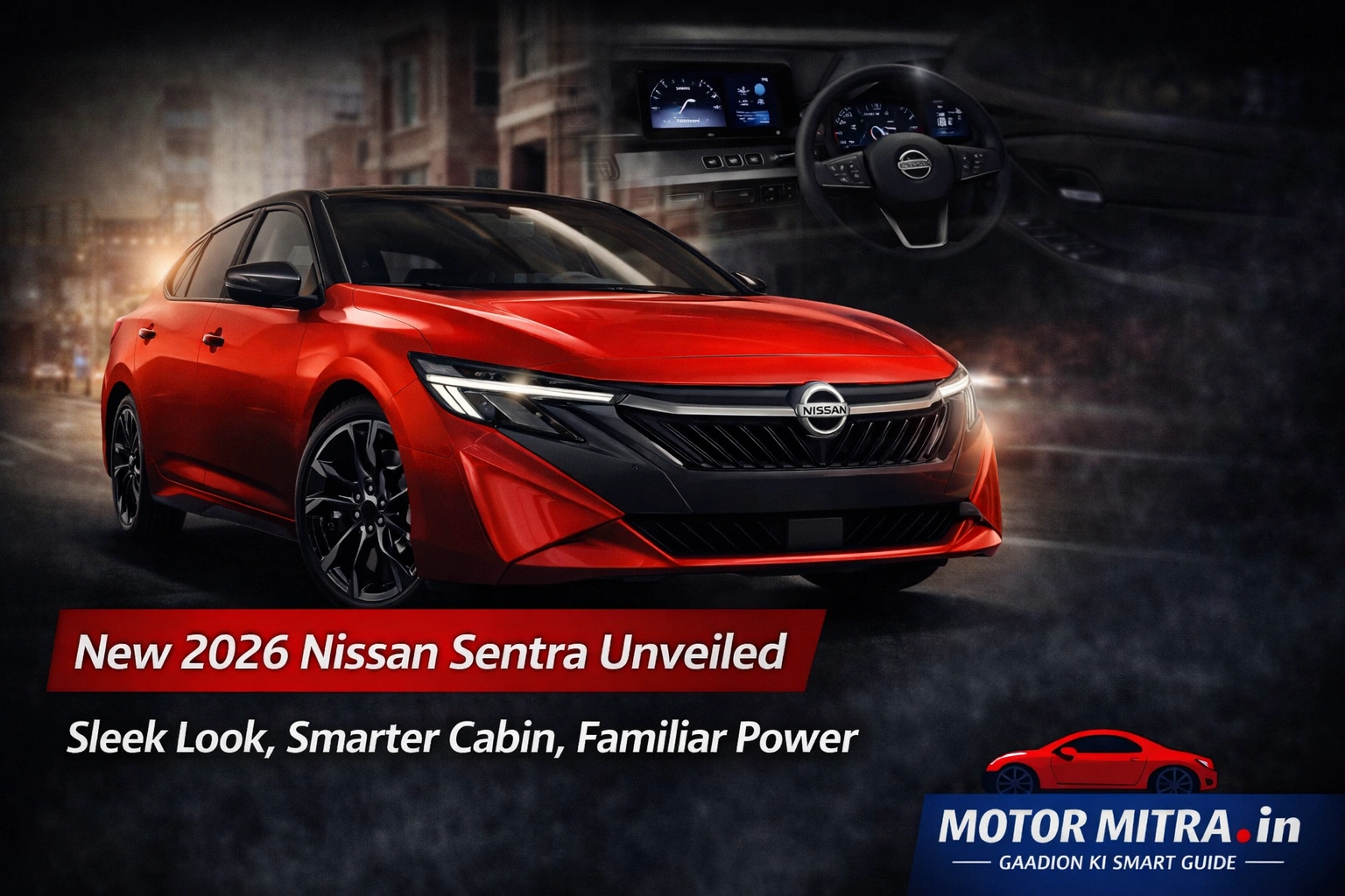 New 2026 Nissan Sentra Unveiled: Sleek Look, Smarter Cabin, Familiar Power