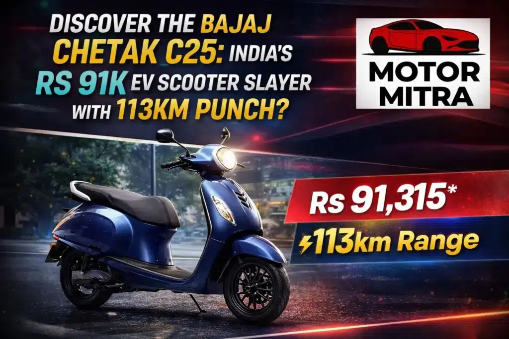 Bajaj Chetak C25: India's Rs 91K EV Scooter Slayer with 113km Punch?