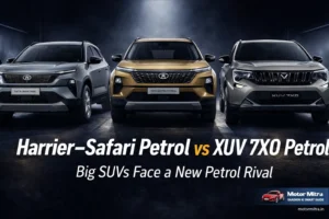 Harrier–Safari Petrol vs XUV 7XO Petrol: Big SUVs Face New Petrol Rival