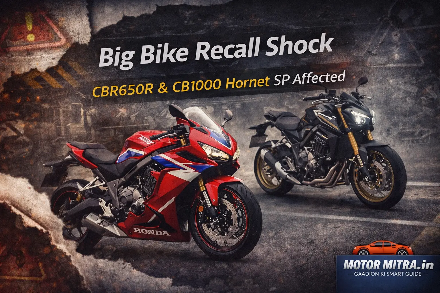 Big Bike Recall Shock: Honda Calls Back CBR650R and CB1000 Hornet SP