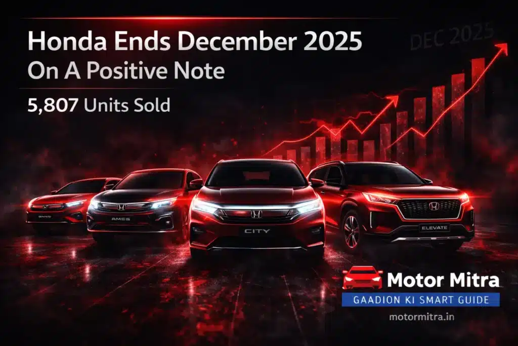 Honda Cars Ends Dec 2025 On A Positive Note With 5,807 Sales