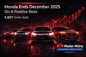Honda Cars Ends Dec 2025 On A Positive Note With 5,807 Sales