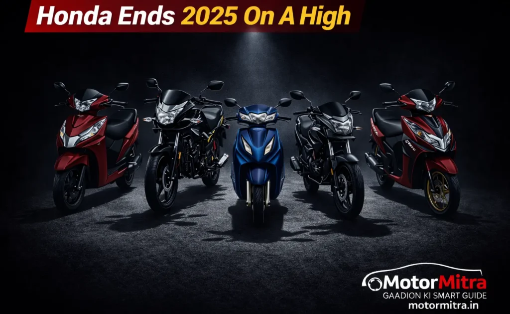 Honda Two-Wheeler Sales Surge in December 2025– 45% YoY Growth Signals Strong Finish