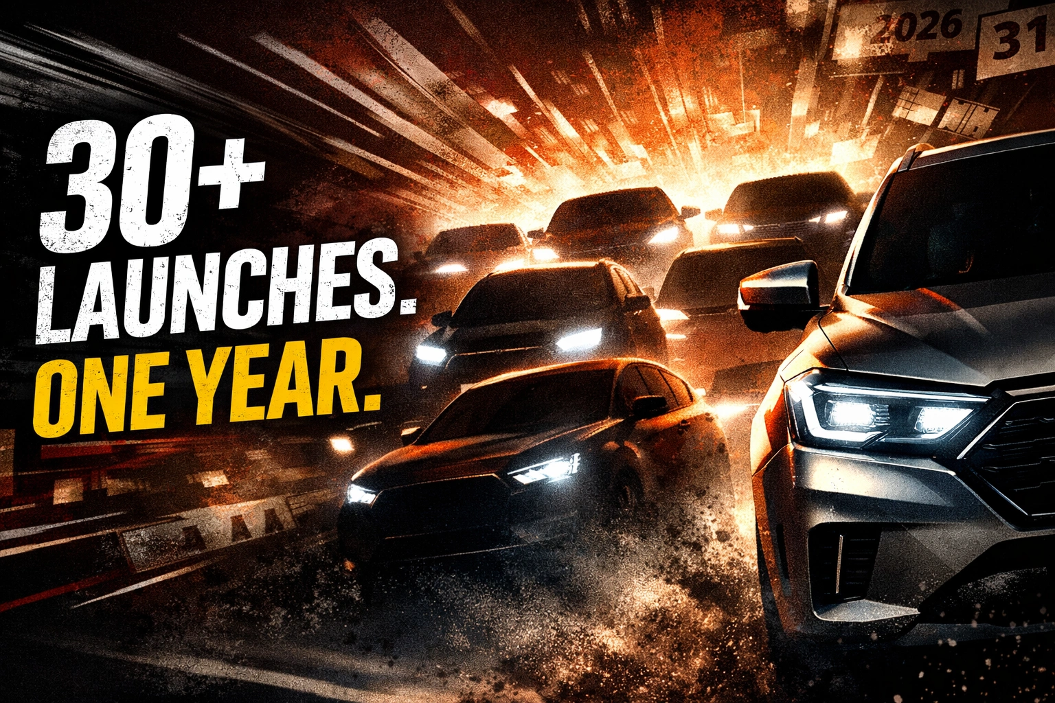 India’s Car Market Is About to Explode— 30+ New Launches Hit in 2026