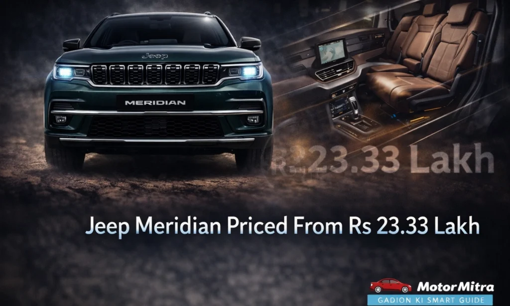 2026 Jeep Meridian Launched At Rs 23.33 Lakh, Now Gets Sliding 2nd Row Seats