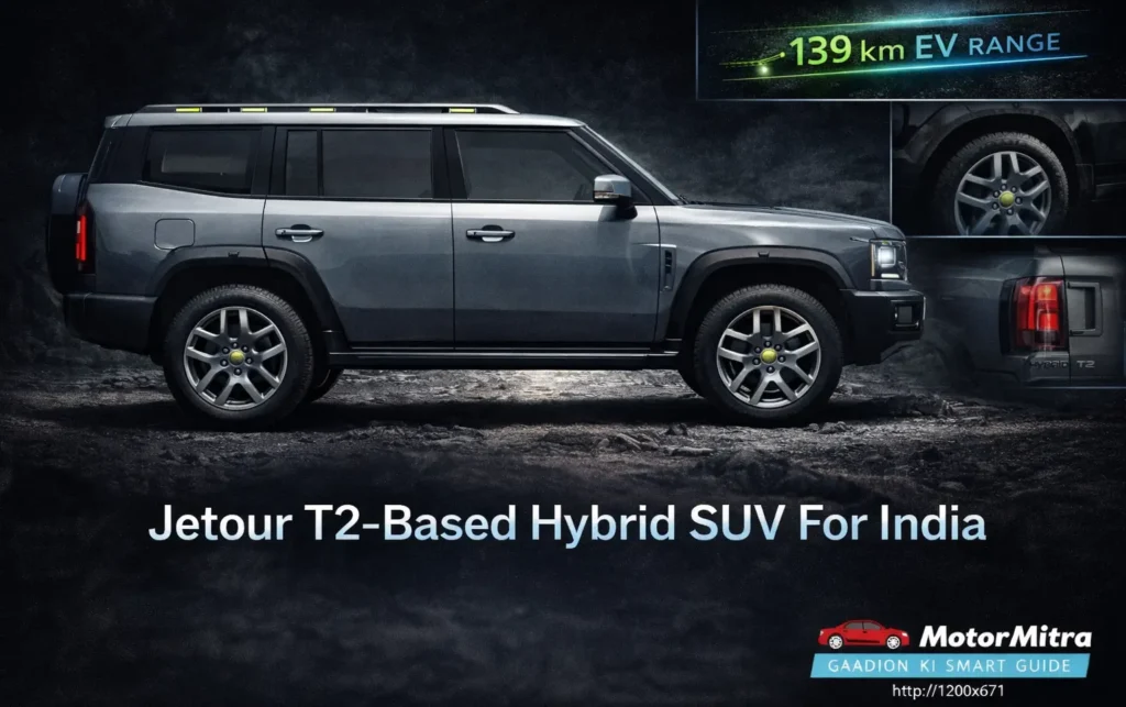 JSW’s First Passenger SUV Leaked– Jetour T2-Based Hybrid With 139 km EV Range