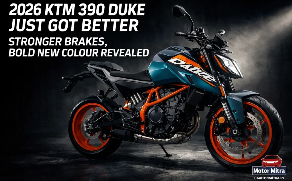 2026 KTM 390 Duke Just Got Better– Stronger Brakes, Bold New Colour Revealed