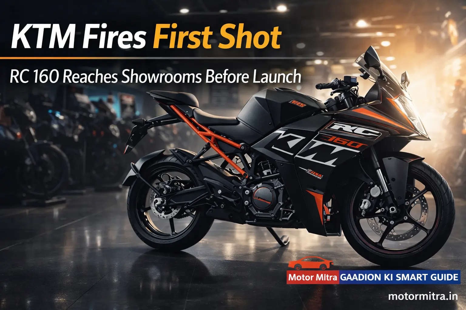 KTM Fires First Shot in RC 160 Sports Segment- Reaches Showrooms Before Launch