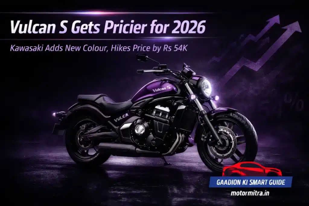 Kawasaki Vulcan S Gets Pricier for 2026 – New Colour Added, Price Up by Rs 54,000