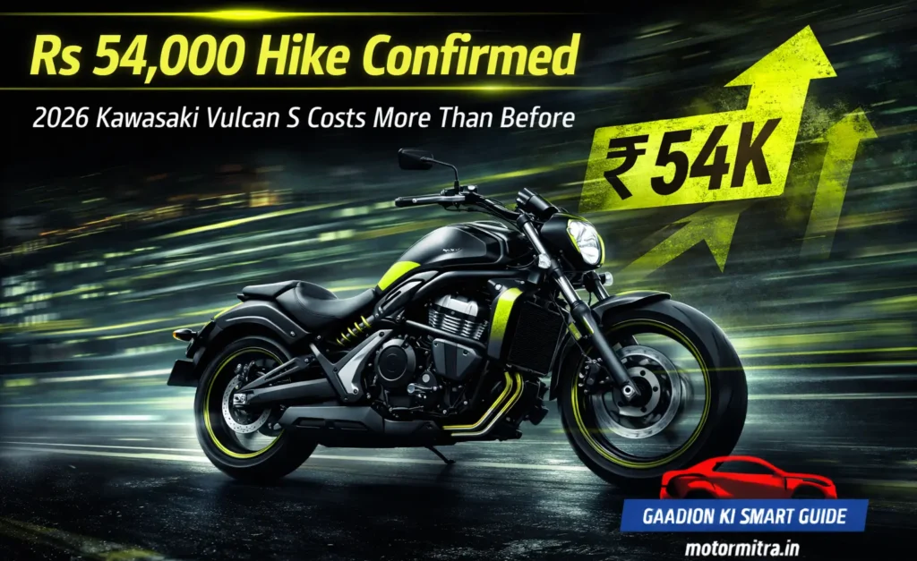 Kawasaki Vulcan S Gets Pricier for 2026 – New Colour Added, Price Up by Rs 54,000