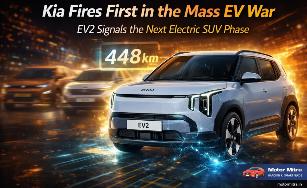 Kia EV2 Breaks Cover: Compact Electric SUV Packs 400V Platform, 448 Km Range