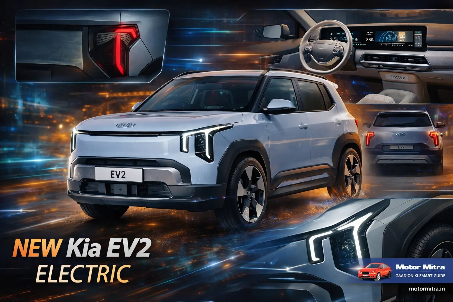 Kia EV2 Breaks Cover: Compact Electric SUV Packs 400V Platform, 448 Km Range
