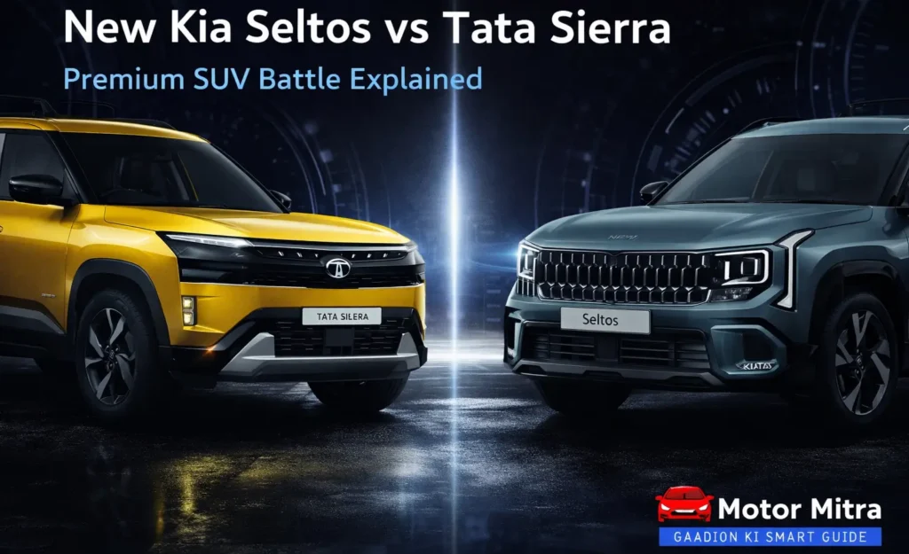 New Kia Seltos vs Tata Sierra 2026– Premium SUV Battle Explained