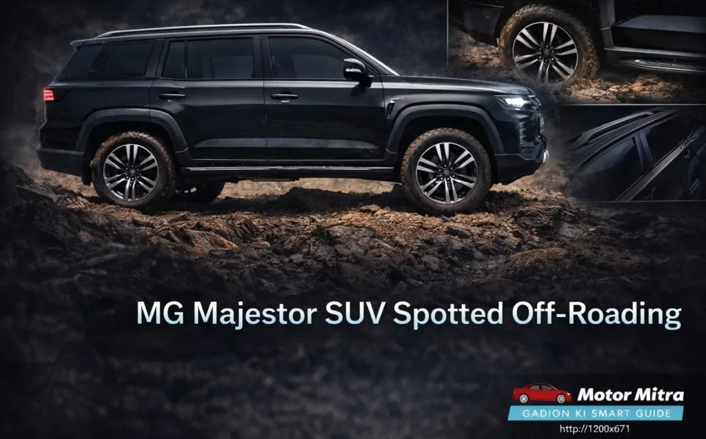 MG Majestor SUV Spotted Off Roading Just Days Before Feb 12 Launch