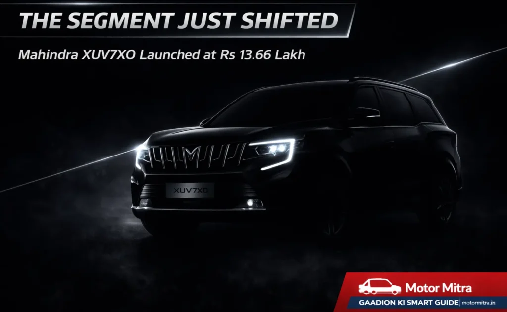 Mahindra XUV7XO Launched at Rs 13.66 Lakh: Feature-Loaded SUV Takes On the Segment