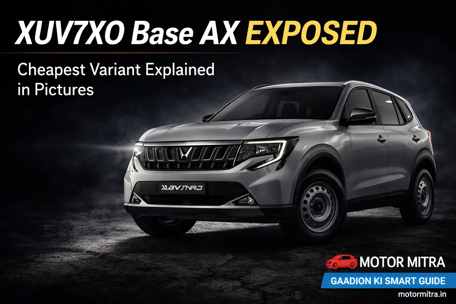 Mahindra XUV7XO Base AX EXPOSED | Cheapest Variant Explained in Pictures
