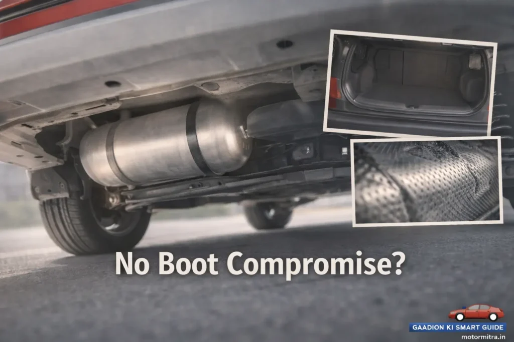 Maruti Brezza Spotted With Underbody CNG Tank— Factory-Fitted CNG Version Launch Soon in India 2026?