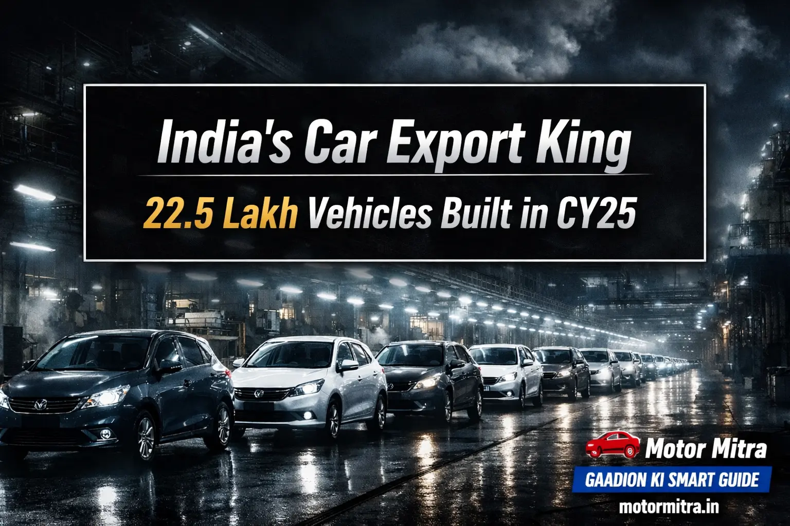 India’s Car Export King Maruti Suzuki Builds 22.5 Lakh Vehicles in CY25