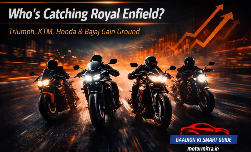 350–450cc Motorcycle War- Royal Enfield vs Triumph, KTM, Honda & Bajaj in Nov 2025
