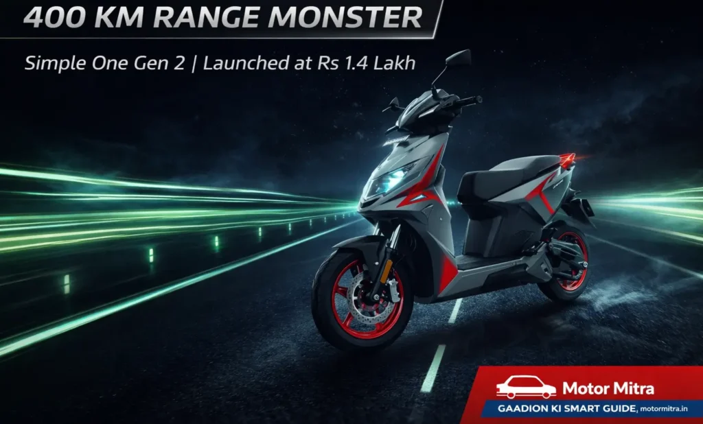 Simple One Gen 2 Launched at Rs 1.4 Lakh With Massive 400 Km Claimed Range