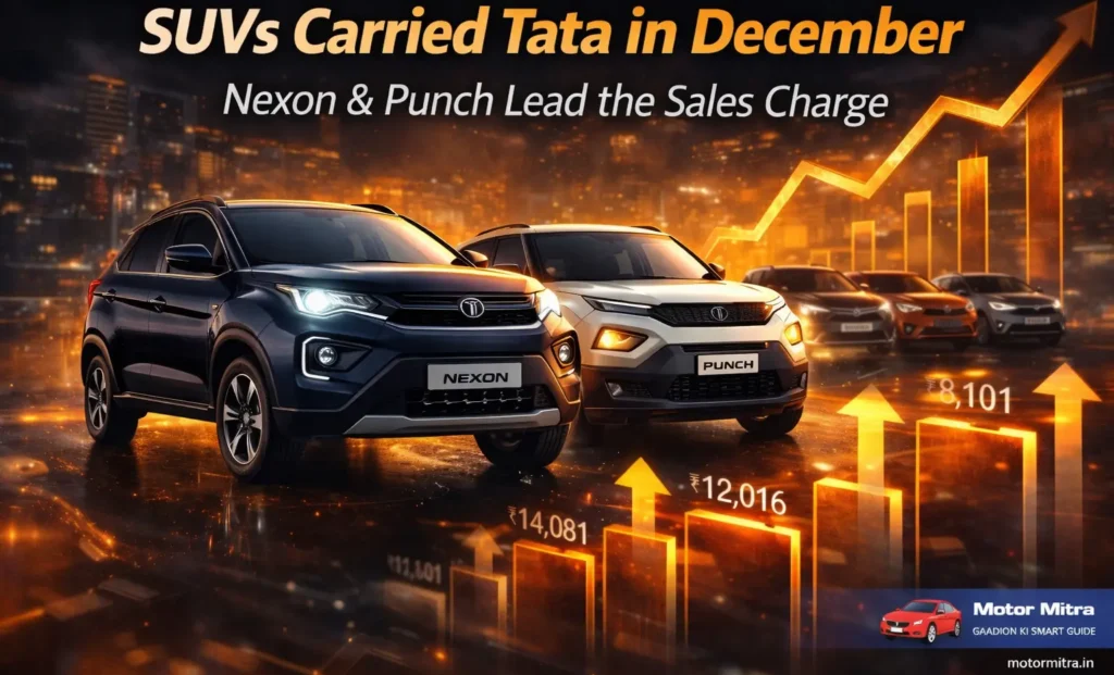 Tata Motor’s December 2025 Scorecard: How Nexon, Punch, Harrier & Safari Performed