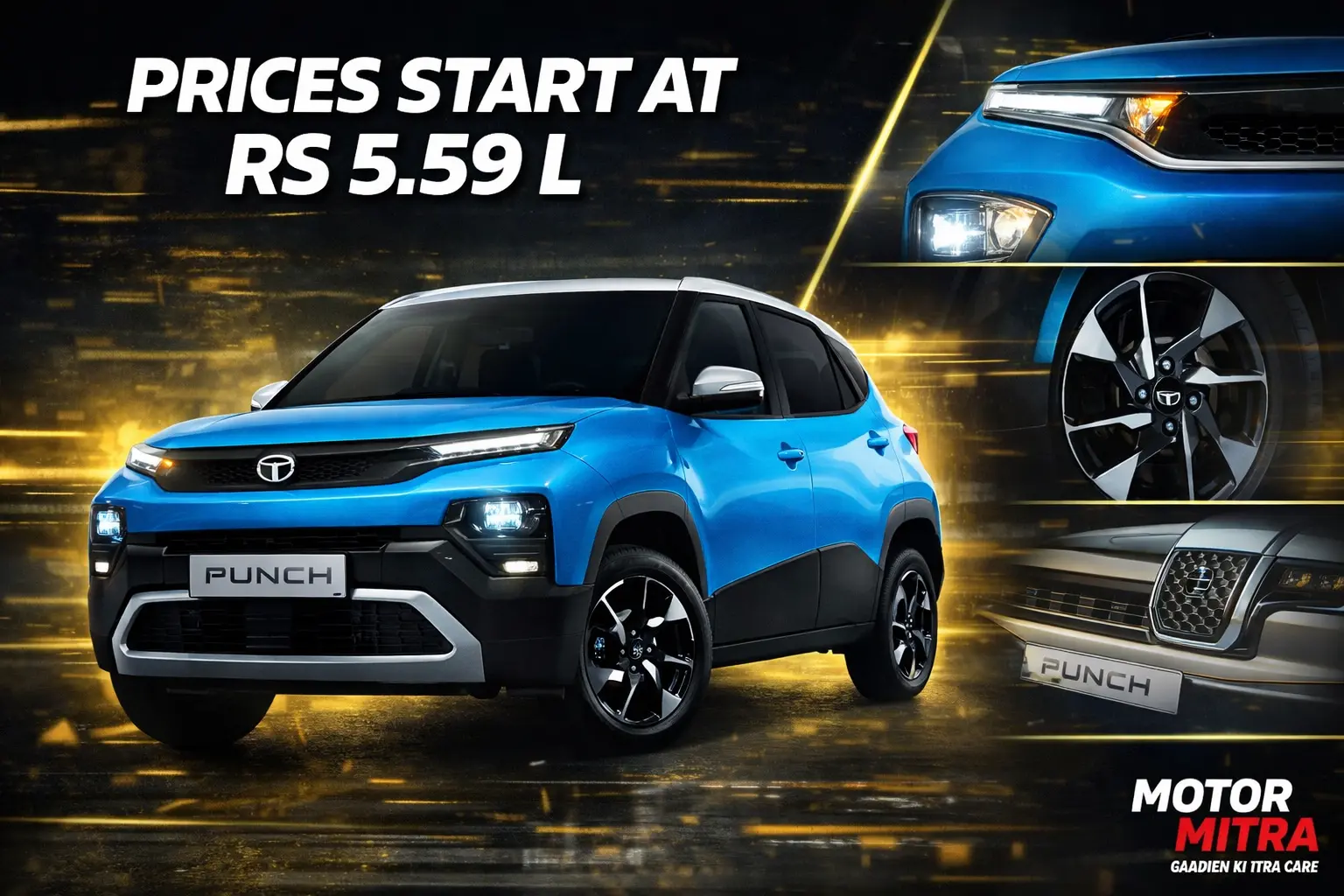 New Tata Punch Facelift Launch– Prices Start at Rs 5.59 L, Turbo Petrol Steals the Show