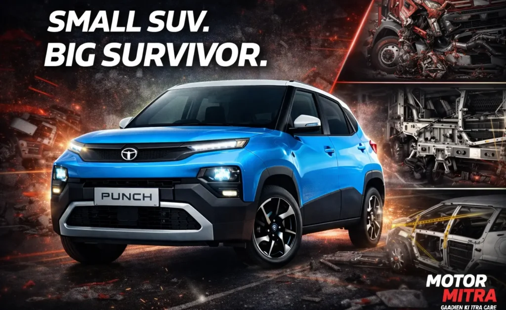 Tata Punch Survives Brutal Truck Impact, Walks Away With 5-Star Safety