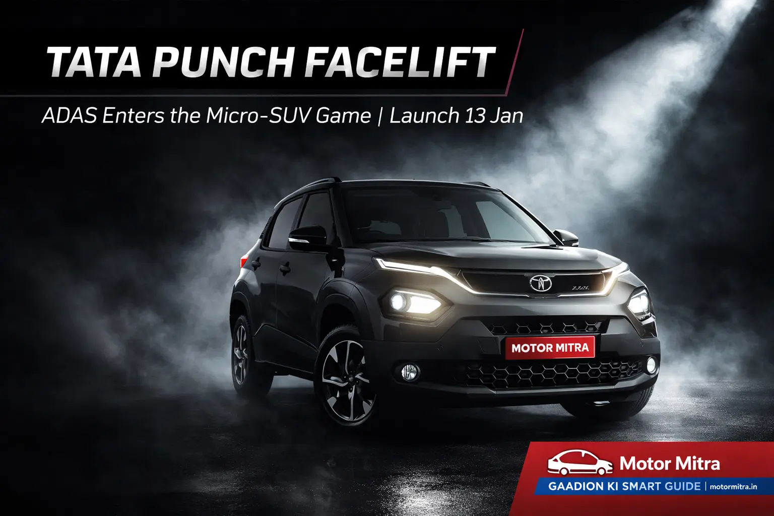 Tata Punch Facelift Raises the Bar With ADAS Tech, 13 Jan Launch Confirmed